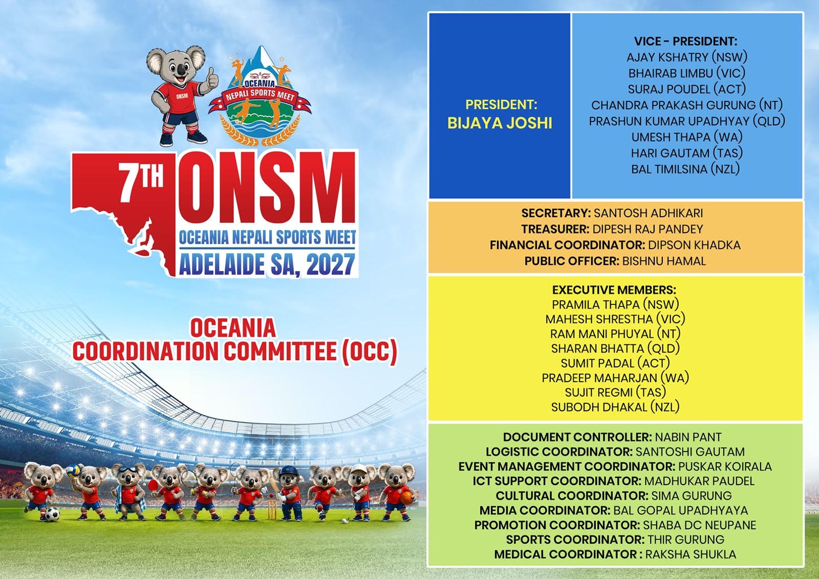 ONSM 2027 - OICC Coordination Committee